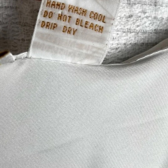 Vintage Gold Label Victoria's Secret Maxi Slip Dress white cream spaghetti strap - Picture 8 of 15